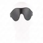 KINK Leatherette Adjustable Bandage Mask with Elastic Belt – 21x8 cm – Black — Photo 3