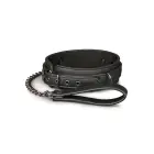 Fetish Collar with Leash – Black — Photo 2