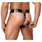 ZADO Leather Men's Jockstrap – Black — Photo 4