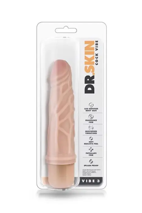 DR. SKIN Реалистичный вибратор – телесный