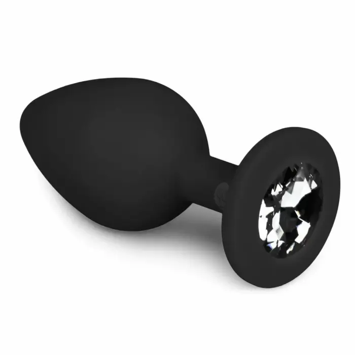 EasyToys Diamond анальная пробка – M – Черный