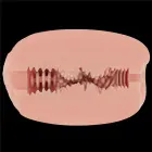 LoveToy Slider – divpusējs masturbators – vagīna un anuss – miesas krāsā — Foto 8