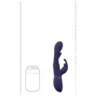 Mika trīskāršais truša vibrators ar G-punkta un mēles stimulatoru – 18 cm – violets — Foto 6