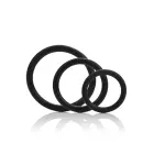 Tri-Rings Cock Ring Set – Black — Photo 1