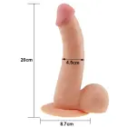 The Ultra Soft Dude realistlik dildo – 22 cm (8.8″) – Nahavärv — Foto 6