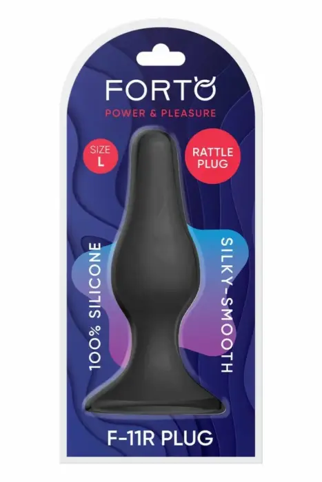 FORTO F-11R Rattler Lungo anālais spraudnis – L – Melns