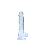 Realistlik dildo munanditega – 17 cm (6.7″) – Sinine — Foto 7