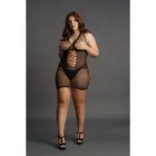 Peek-A-Boo tīkliņa kleita – Plus size Foto 8