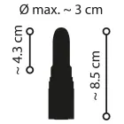 Prabangus lūpdažio vibratorius – 8.5 cm (3.3″) – rožinis — Nuotrauka 10
