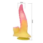 Power Monsters Flamebeast sooniline koletis dildo – 22.5 cm (8.8″) – punane — Foto 7