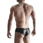 Vīriešu wet look brazīliešu biksītes – XXL – melnas Foto 2