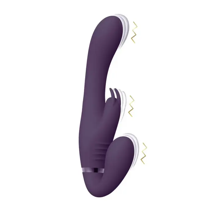 Suki Strapless Vibrating Intimate System Rabbit strapon vibrators – violets