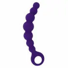 Intense Max elastīga silikona anālo bumbiņu ķēde – 18.5 cm – Violets — Foto 2