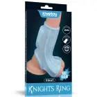 Vibrating Ridge Knights Ring su kapšelio rankove – vibruojantis erekcinis žiedas su kapšelio rankove — Nuotrauka 1