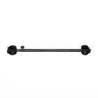 Adjustable Metal Spreader Bar with Leather Cuffs - 35 to 60 cm - Black — Photo 1