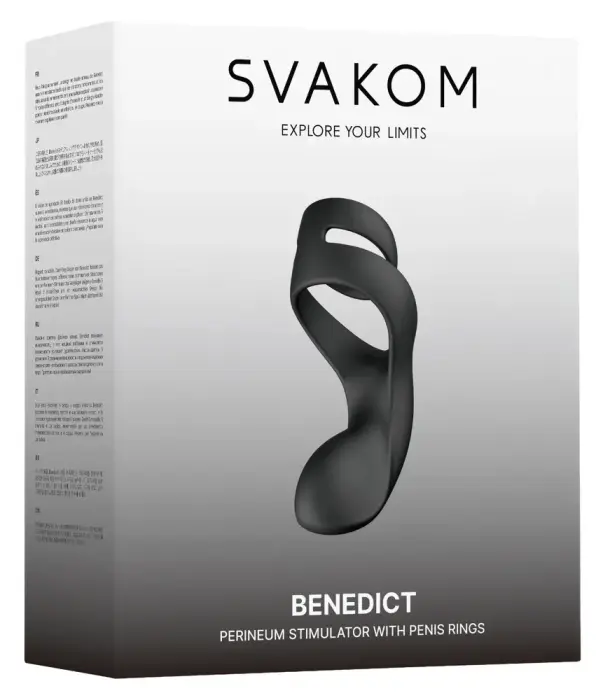 SVAKOM Benedict вибрирующее кольцо для члена и яиц с вибратором для промежности – телесный