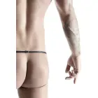 Men's Jockstrap with Wet Look, Open Back and Decorative Element – XL — Photo 3