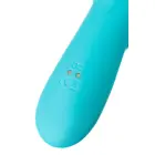 JOS MERRY-SWI Rotējošs truša vibrators ar klitora stimulatoru – 21 cm (8.1″) – zils — Foto 13