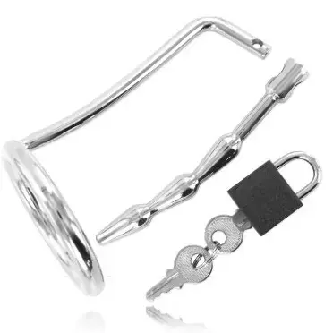 METAL HARD анатомическое кольцо для ограничения из нержавеющей стали с вставной пробкой 45 мм