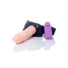 Adrian вибрирующий полый страпон-дилдо – 18 cm (7″) – телесный — Фото 3