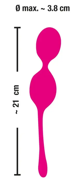 Sweet Smile Вибрирующий дуэт шариков для любви с дистанционным управлением Фото num