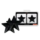 Coquette Chic Desire Star-Shaped Reusable Black Nipple Covers, Metal Finish — Photo 1