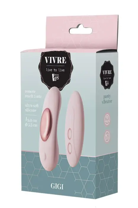 VIVRE Вибратор для трусиков Gigi – 9 cm (3.5″) – розовый