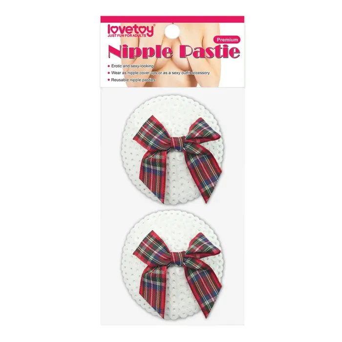 Reusable Sequin Round Nipple Pasties with Bow Photo