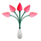 BAILE stimulējošais mīlestības bultas vibrators – lokāms – 18 cm (7″) – sarkans Foto 4