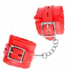 KINK Fur-Lined Adjustable Wrist Restraints – Red — Photo 2
