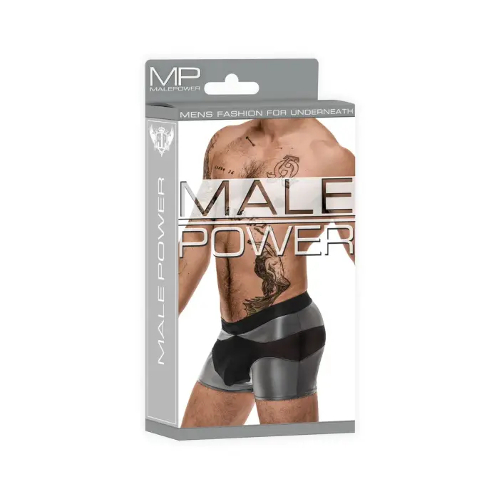 Male Power Iron Clad Mesh Shorts – Grey – M