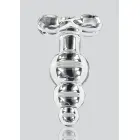 TOYJOY GLASS WORXX caurspīdīgs stikla anālais spraudnis ar tekstūru — Foto 5