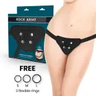 RockArmy Adjustable Harness Set with Flexible Silicone Rings – Black — Photo 1