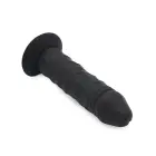 Liels silikona dildo ar piesūcekni – 20–23 cm – melns — Foto 3