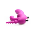 Regal Rider - Trīskārši vibrējošs bezsiksnas strap-on — Foto 3