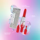 Angel Lipstick Vibrator with 4 Attachments - Clear — Photo 6