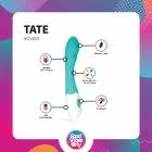 Tate G taško vibratorius – 18 cm (7″) – violetinis — Nuotrauka 2
