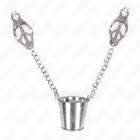 KINK Silver Adjustable Nipple Clamps with Chain — Photo 2