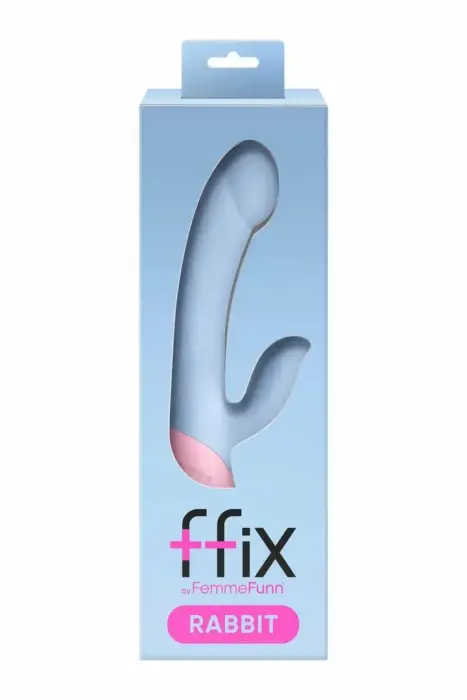 FemmeFunn FFIX Rabbit Dual-Action Vibrator – 20.3 cm (8″) – Blue