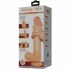Pretty Love Sliding Skin Intimate Machine ar piesūcekni – 26 cm (10.2″) – miesas krāsa — Foto 7