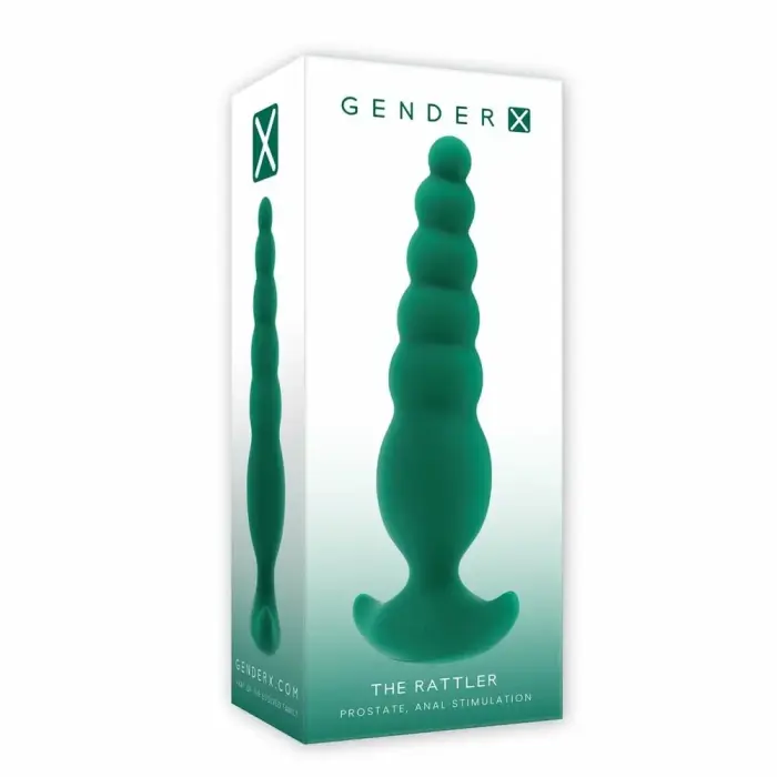 Gender X The Rattler – вращающееся силиконовое интимное устройство – чёрное – 14,6 см