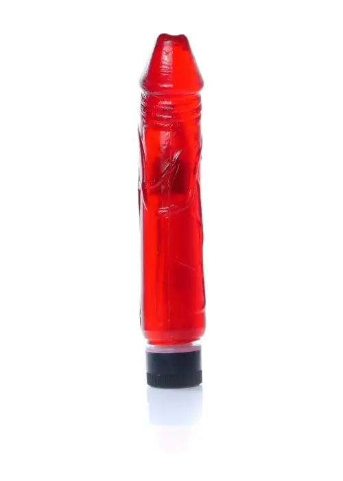 Juicy Jelly reālistisks vibrators – 22 cm – sarkans Foto 2