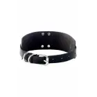 KINKY DIVA O-Ring kaelarihm – must/hõbedane, kunstnahast, reguleeritav, 43.5 cm — Foto 3