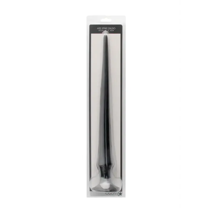 Teksturēts dildo – 42 cm (17″) – Melns