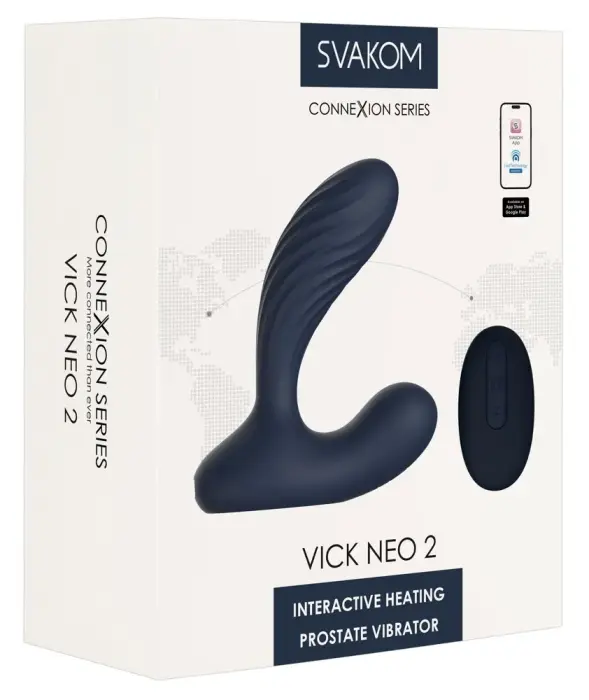 Vick Neo 2 Eesnäärme vibraator – 10.2 cm (4″) – Läbipaistev