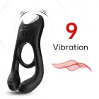 Veyron Vibrating Cock Ring with Remote – Black — Photo 9