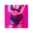 Euphoria Collection Plus Size Thigh Harness With Chains – Black — Photo 2