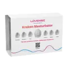 Kraken – 6 tk – Pehme, veniv munakujuline masturbaator – valge — Foto 1