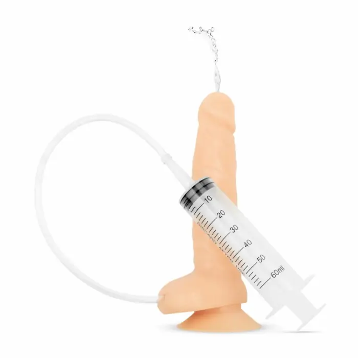 Sinner Gear Model SG-19928 intīmais simulators ar piesūcekni un šļirci – 20 cm (8″) – miesas krāsa