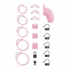 LOCKDOWN Chastity Cage Medium Pink - Secure ABS System & Discreet Fit — Foto 7